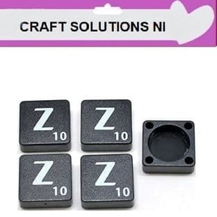 Z - BLACK QUALITY SCRABBLE TILE LETTERS - PACKS OF 5,10,20,50. - GAME PIECES