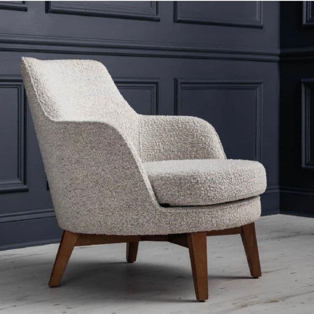 Grey Boucle Chair