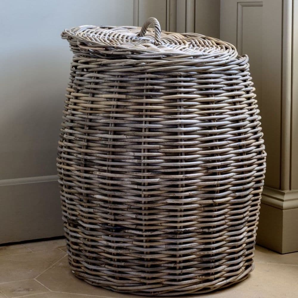 Kubu Laundry Basket with Lid Large