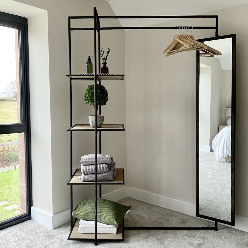 Open hanging discount rail