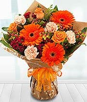 Orange Aqua Bouquet