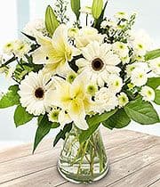 Pure and Simple Hand Tied Bouquet in Whites and Creams