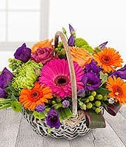 Vibrant Basket Arrangement