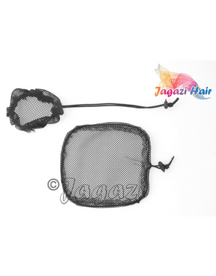 1 Black Drawstring  PonyTail Base. DIY Pony Tail. Stretchy. Draw String