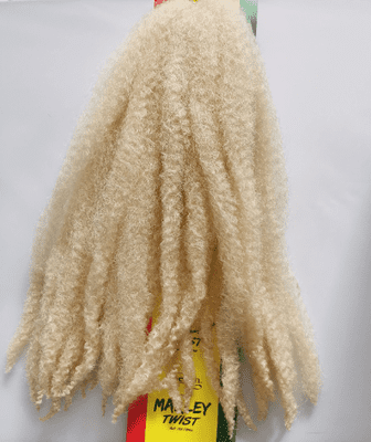 1 Blonde 613 Cherish Marley Braid. Afro Kinky Bulk Hair