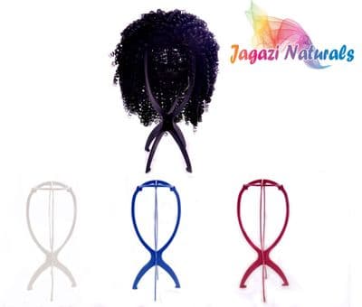 1 Foldable Wig Display Stand Mannequin Dummy Head Hat Holder, Stable