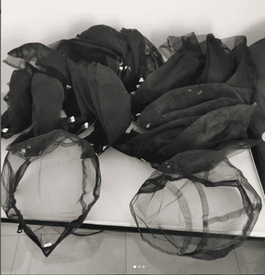 100% Full lace wig cap. Black Version. On request