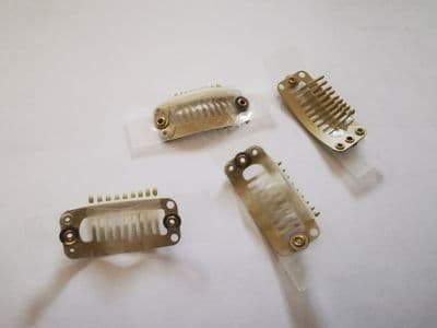 A pair of clips with soft cushion