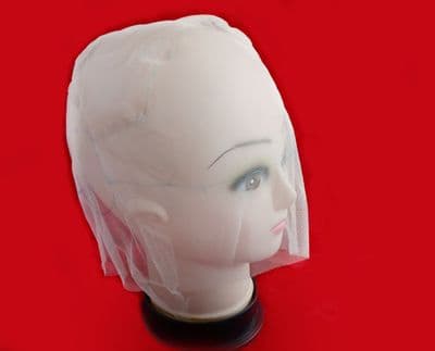 Beige Full Lace Wig Cap. Wig base for Ventilating or Knotting.