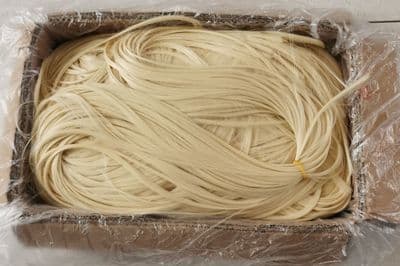 Blonde High Temperature Raw Fibre. Curl & Style. Weft making & Wig Making.  Water/Moisture curl