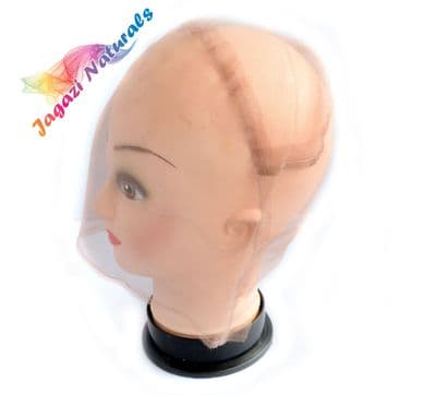 Brown Full Lace Wig Cap. Wig base for Ventilating or Knotting.