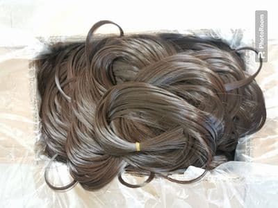 Brown  High Heat Raw Fibre. Curl &  Style, High Temperature.  Water/Moisture curl