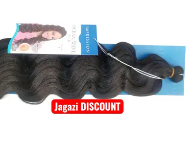 Clearance  Synthetic Bulk Hair Ocean Wave