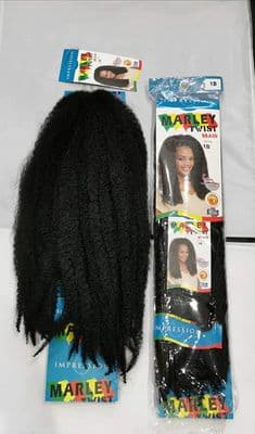 Effortless Braiding. Impression Afro Kinky Bulk Hair. Marley Twist Braid.