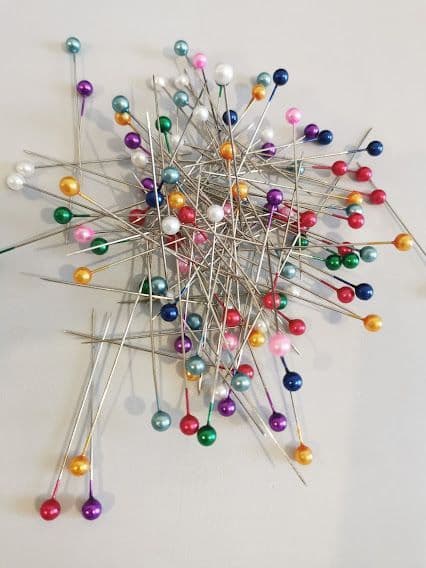 Extra Long Pins. 2.5 inches in length (6.3cm)