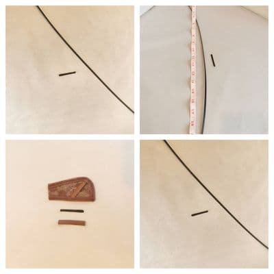 Flexible stays for wigs. Ideal for napes and ear tabs