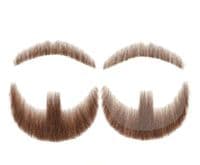 Grey (Salt & Pepper)  Goatee, Men's Beard. Lace. Hand-Made Fake Facial Hair, Moustache. Costume