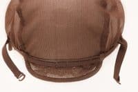 S, M, L, XL. No Part.  Full Wig Cap. Adjustable Strap & Comb.