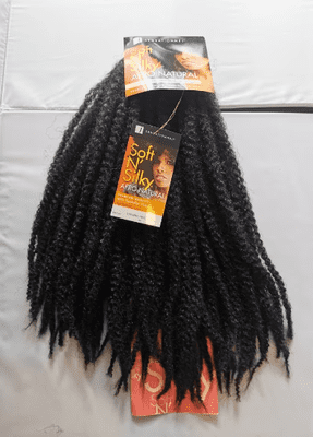 Sensationnel Soft N silky Afro Natural. Syn Afro Twist Braid Bulk Hair extension
