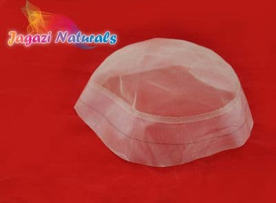 Toupee Full Lace Cap with Thin Skin Perimeter. DIY Base Foundation for making your own Toupee