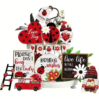 15pcs Ladybug decoration set