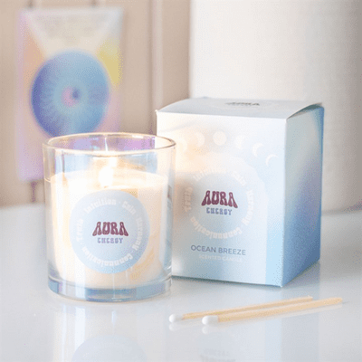 Aura Energy Ocean Breeze Iridescent Candle