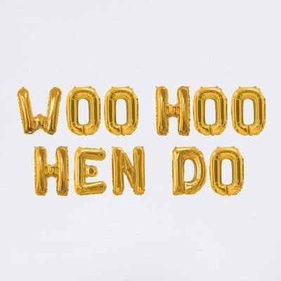 Balloon Bunting - Gold Foil Balloons
