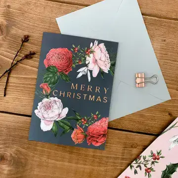 Berry Roses Greatings Cards