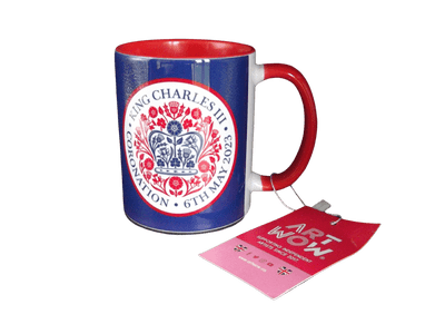 Blue Emblem Coronation Mug
