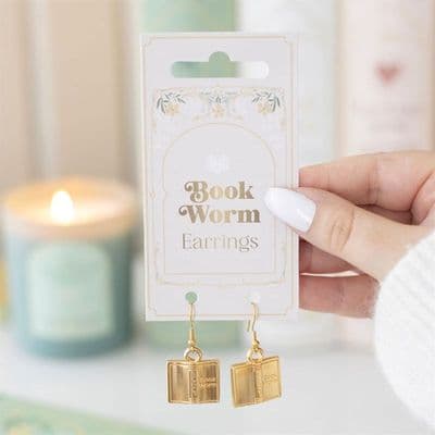 Book Worm Earrings