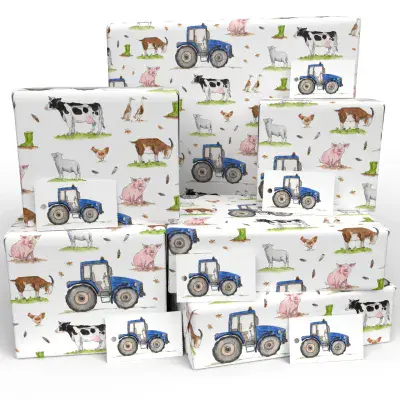 Childrens Farm Yard  Wrapping Paper