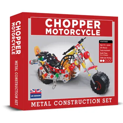 Chopper Motorcycle Metal Construction Set