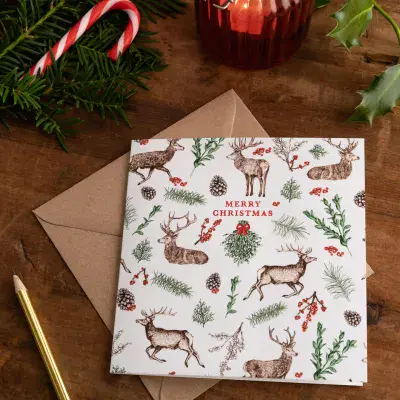 Christmas Reindeer Card by Cherith Harrison