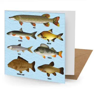 Coarse Fish Greetings Card