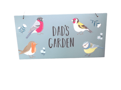 Dads Garden Hanging Sign - British Birds