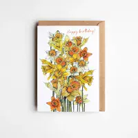 Daffodils Birthday Card