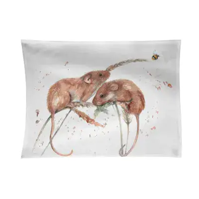 Field Mice Design Cotton Teatowel'the Field'