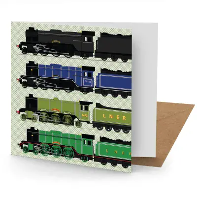 Flying Scotsman - Greetings Card
