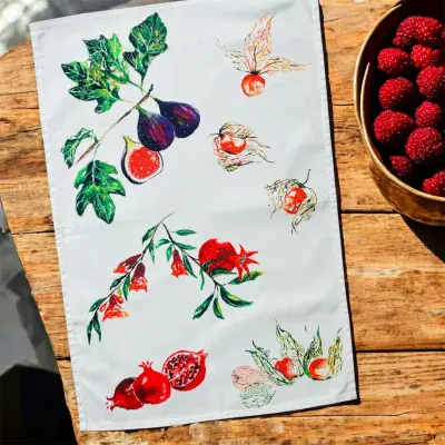 Fruit Medley, 100% Organic Cotton Tea Towel