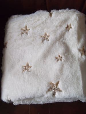 Gold Star Throw - Moon & Stars