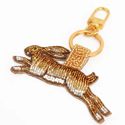Golden Hare Keyring/Bag Charm