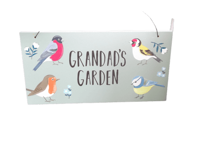 Grandad's Garden Sign - British Birds