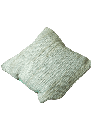 Green Chindi Rag Cushion