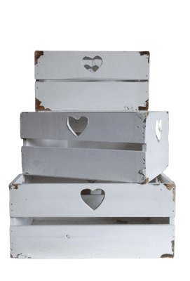 Heart Crates - French Brocante