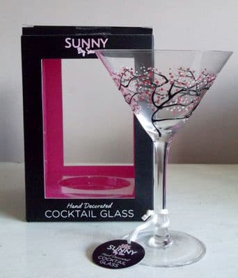 Japanese Blossom Cocktail Glass - Sunny by Sue