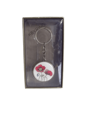 Key Ring - Wild Poppy by Bug Art