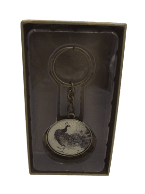 Keyring in a box - Peacocks