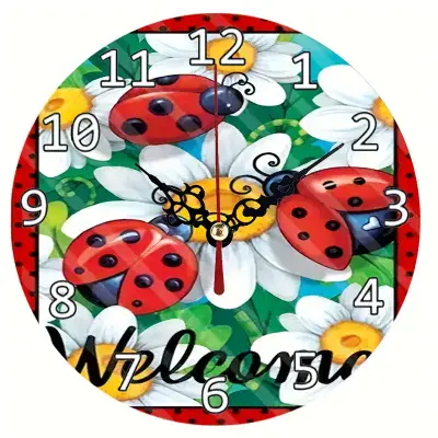 Ladybug Wall Clock