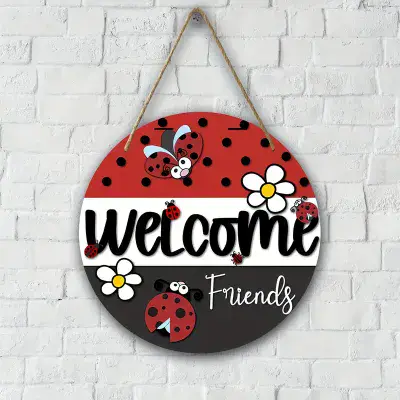 Ladybug Welcome Sign