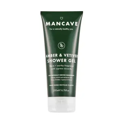 Mens Shower Gel - Amber & Vetiver 200ml